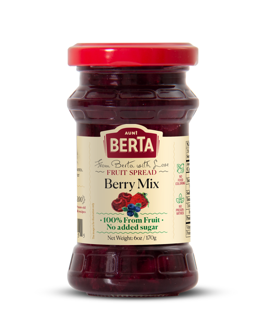Aunt Berta – Beeren-Mix Fruchtaufstrich – 100 % purer Beerengenuss