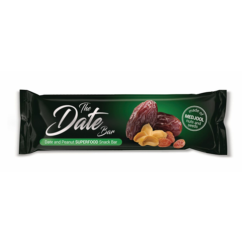 Date Bar Medjool Power Bar Peanut &amp; Raisin | Naturally sweet energy snack