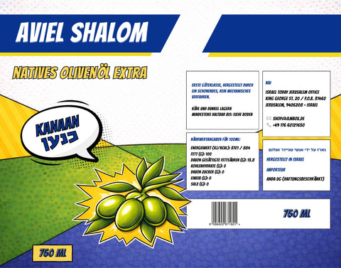Kanaan-Olivenöl „Aviel-Shalom“ 2026