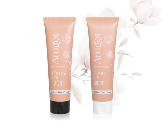 Arugot Bio-Pflegeduo Melissa | Beruhigende Hand- & Fußcreme mit Aloe Vera & Teebaumöl