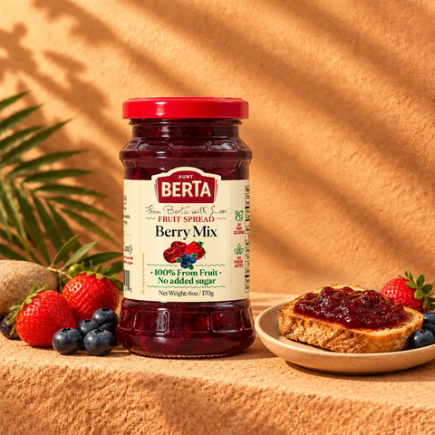 Aunt Berta – Beeren-Mix Fruchtaufstrich – 100 % purer Beerengenuss