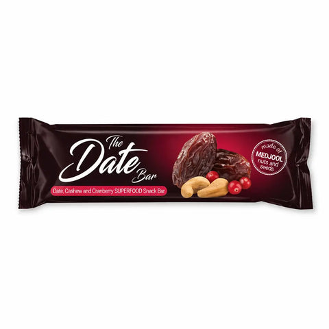 Date Bar – Date-Cashew Bar with Cranberry