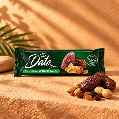 Date Bar Medjool Power Riegel Erdnuss & Rosine | Natürlich süßer Energie-Snack