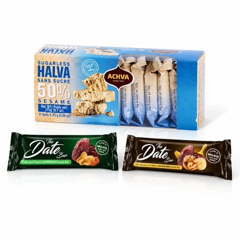 Sweet & Power Genuss-Set | Halva & Date Bar Riegel