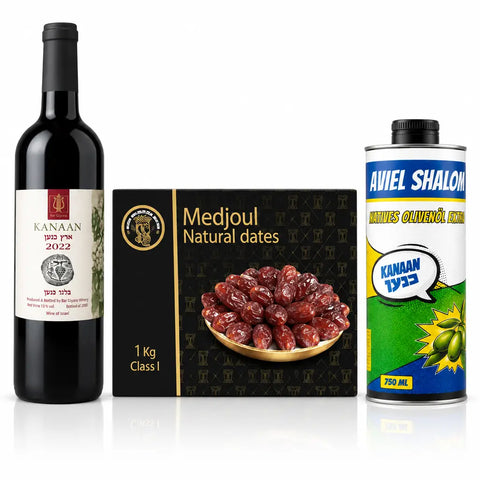 Premium-Trio | Mediterraner Genuss mit 1 kg Medjool-Datteln