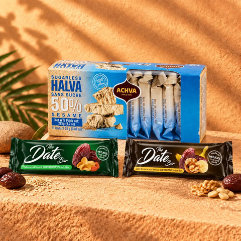 Sweet & Power Genuss-Set | Halva & Date Bar Riegel