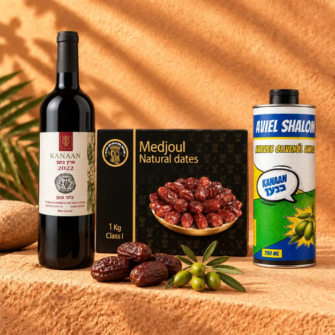 Premium-Trio | Mediterraner Genuss mit 1 kg Medjool-Datteln