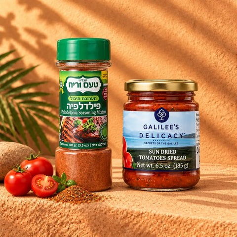 Galilee Genuss-Set: Sonnengetrocknete Tomaten & Aromatische Gewürzmischung