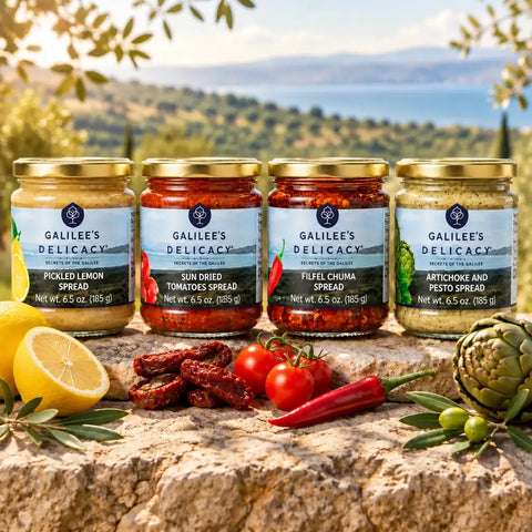 Galilee Genuss-Set | Würzige Aufstrich Vielfalt aus Israel