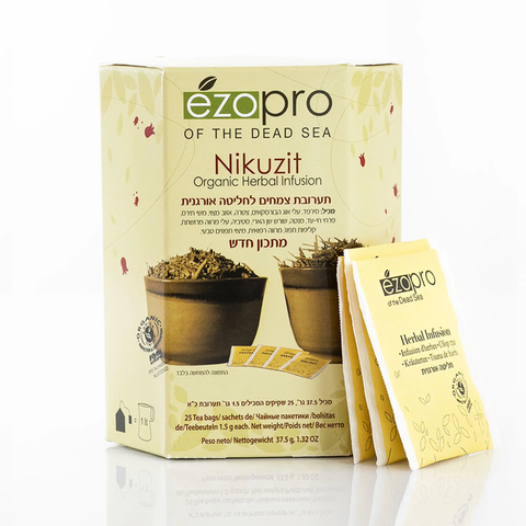 Nikuzit Organic Herbal Infusion | 25 tea bags for 100 cups – Cleanses, invigorates & strengthens from within