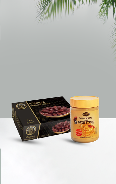 Golden Energy Set – Tahini & Date Syrup Spread 400 g + 1 kg Medjool Dates