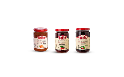 Aunt Berta’s Fruchtgenuss-Trio | Mediterranes Konfitüren-Set nach Familienrezept