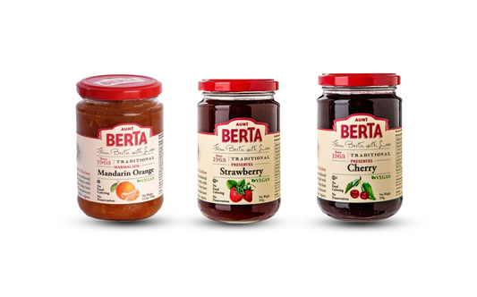 Aunt Berta’s Fruchtgenuss-Trio | Mediterranes Konfitüren-Set nach Familienrezept