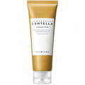 SKIN1004 Centella Ampoule Foam: goldene Tube mit transparenter Kappe, freigestelltes Produktfoto