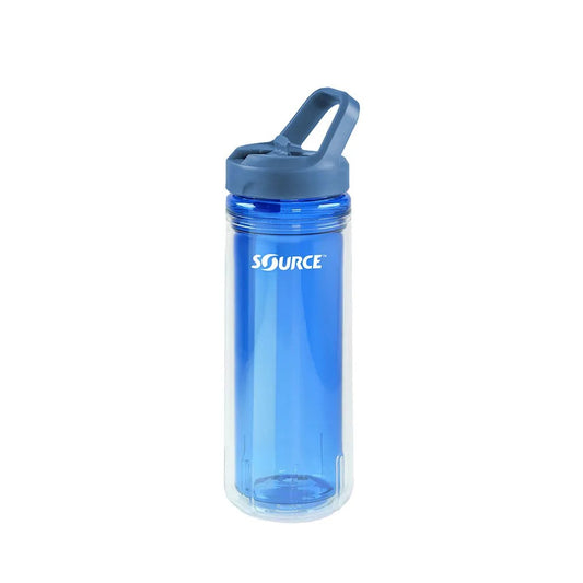 SOURCE Eco Duo Straw - Double-walled Tritan bottle with drinking straw - 600ml