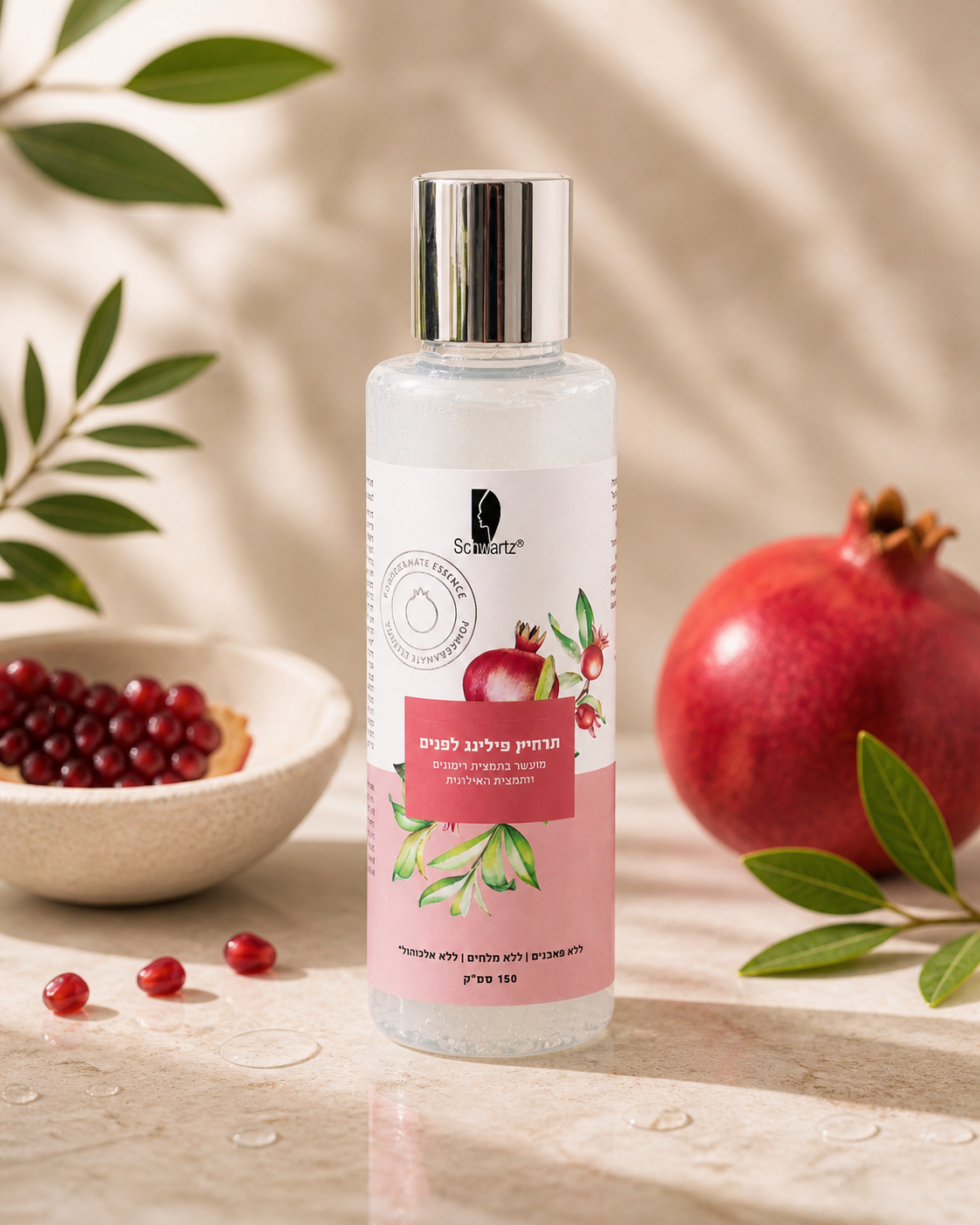 Pomegranate Glow Peel | Gentle Facial Cleanser with Hyaluronic Acid – 150 ml