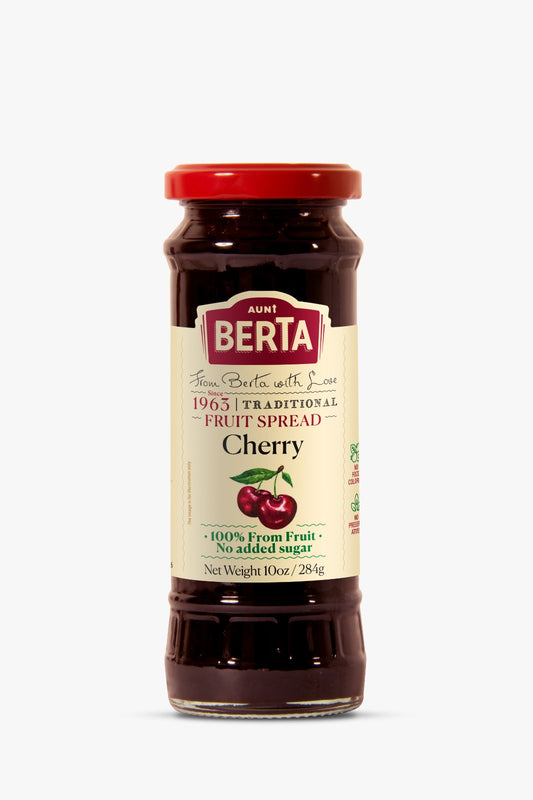 Aunt Berta's Cherry Jam | 100% fruit, no added sugar