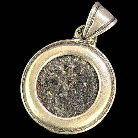 Silver Witness Pendant with an Ancient Coin from the Time of Jesus