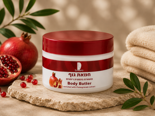 Revitalisierende Granatapfel Körperbutter | Regenerierend | Schwartz