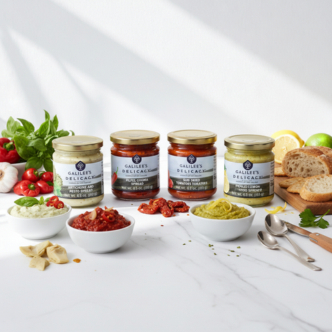 Galilee Genuss-Set - Artisan Gourmet Display (4 Jars)