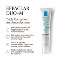 Vorteile der La Roche-Posay Gesichtscreme: Niacinamid reguliert die Talgproduktion, Salicylsäure reinigt die Poren, Zink PCA für mattes Hautbild, mattierende Grundlage für Make-up
