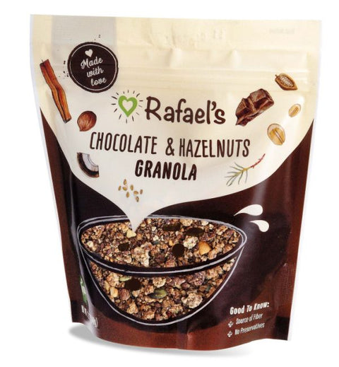 Rafael's ChocoNut Granola | Crunchy muesli with chocolate & hazelnuts