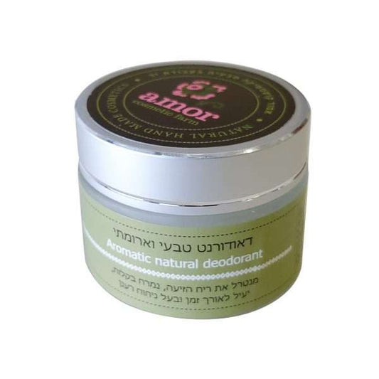 Aromatic, natural deodorant AMOR