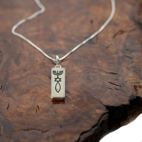 Pendant “Original Christian Signs on Jerusalem Stone”