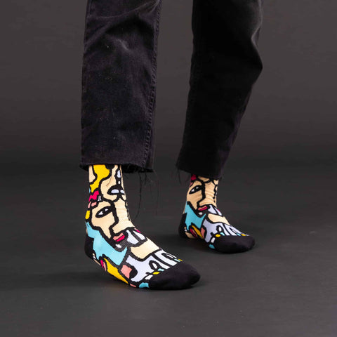 Socken: Motiv „Geselligkeit“