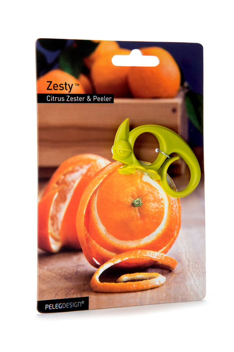 Zesty fruit peeler