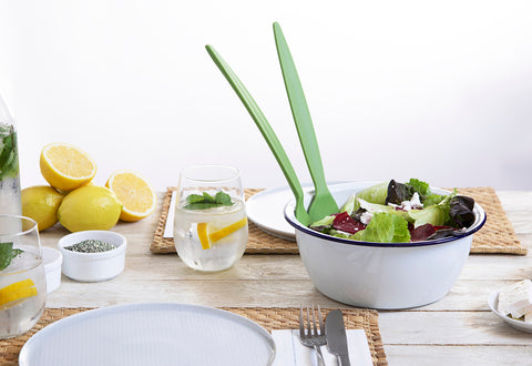 JUICEPAIR salad servers and lemon juicer