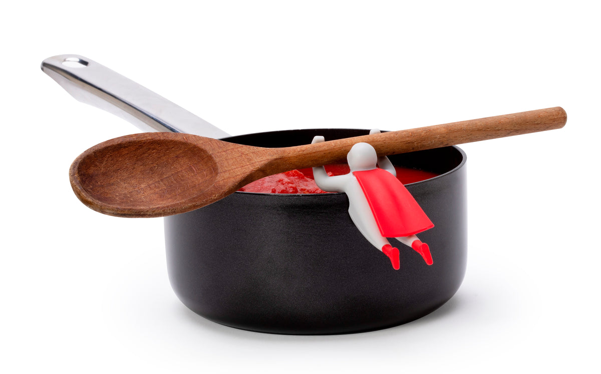 STEAMAN pot lid and cooking spoon holder